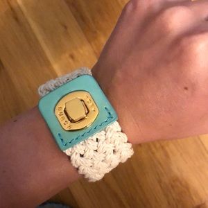 Tory Burch Woven Cuff Bracelet